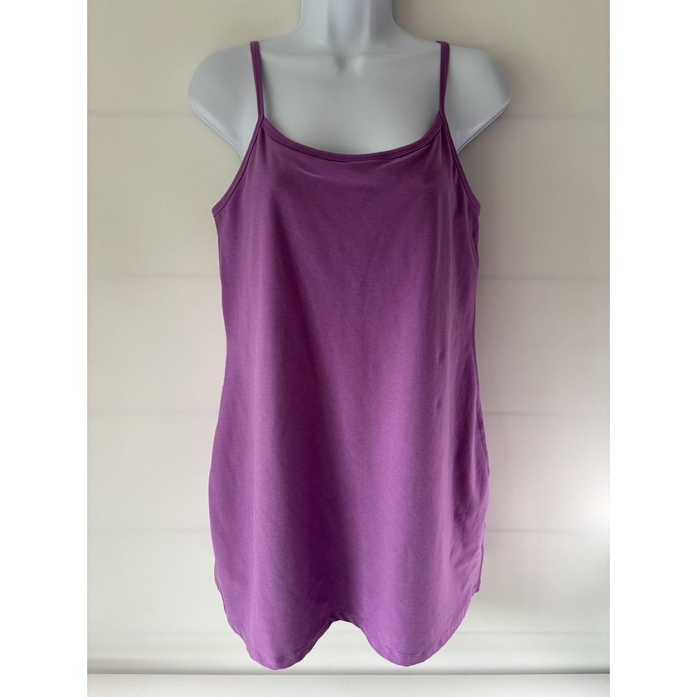 Beyond Yoga Romper Womens Large Purple Jersey Scoop Neck Cami Playsuit One Piece
